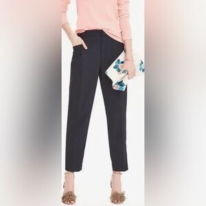 BANANA republic navy blue front pleat Avery pants Sz 8
